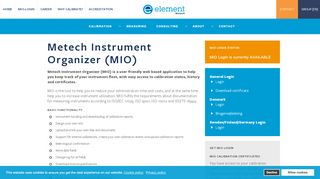 
                            9. Metech Instrument Organizer (MIO) | About | Group (EN)Element Metech