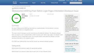 
                            8. Meteocontrol WEB'log Post-Admin Login Pages Information ... - Cisco