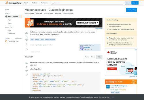 
                            2. Meteor accounts - Custom login page - Stack Overflow