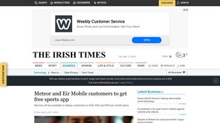 
                            10. Meteor and Eir Mobile customers to get ...