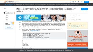 
                            3. Meteor app only calls 10.0.2.2:3000 on device regardless of ...