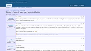 
                            6. Meteor - Free web texts - Any group text facility? | Askaboutmoney ...