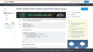
                            4. Meteor Google oAuth to refresh accessToken without re-login ...