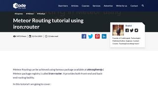 
                            9. Meteor Routing tutorial using iron:router – Codeforgeek