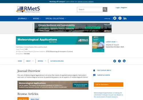 
                            9. Meteorological Applications - Wiley Online Library