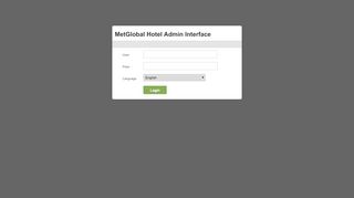 
                            3. MetGlobal Hotel Admin - Please Login to proceed