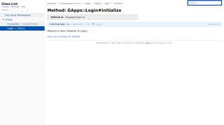 
                            8. Method: GApps::Login#initialize — Documentation for intridea/gapps ...