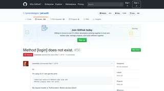 
                            1. Method [login] does not exist. · Issue #56 · tymondesigns/jwt-auth ...