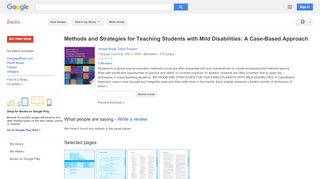 
                            9. Methods and Strategies for Teaching Students with Mild Disabilities: ...