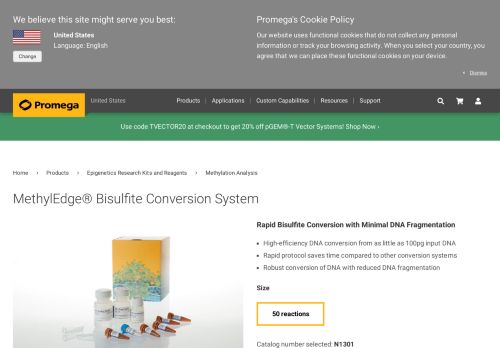 
                            13. MethylEdge® Bisulfite Conversion System - Promega Corporation
