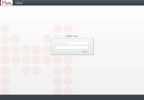 
                            1. Metis Company - InText Login