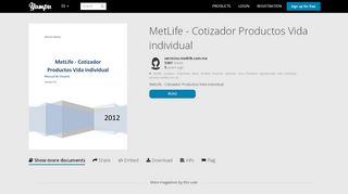 
                            12. MetLife - Cotizador Productos Vida individual - Yumpu