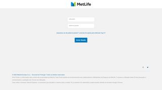 
                            8. MetLife | Iniciar sessão