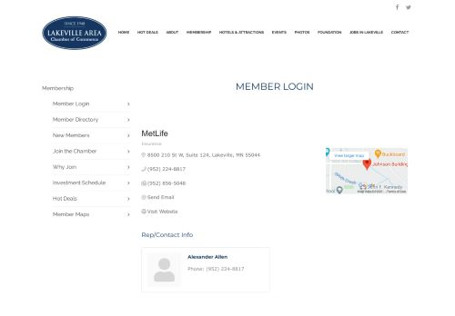 
                            7. MetLife | Insurance - Member Login – Lakeville Area Chamber of ...