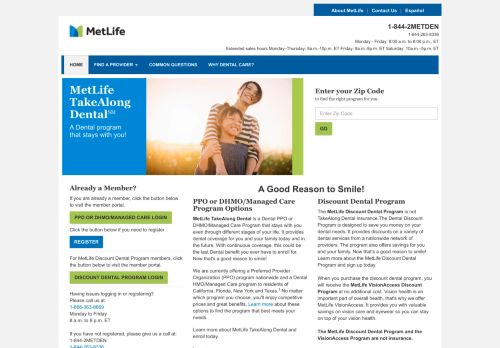
                            10. MetLife TakeAlong Dental – Dental Insurance
