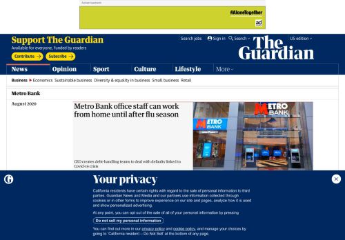 
                            9. Metro Bank | Business | The Guardian