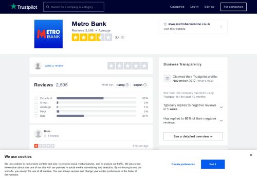 
                            2. Metro Bank Reviews | Read Customer Service Reviews of www ...