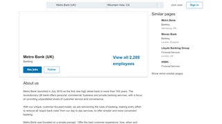 
                            4. Metro Bank (UK) | LinkedIn