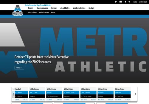 
                            6. Metro Edmonton High School Athletics : Powered by GOALLINE