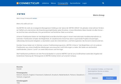 
                            8. Metro Group | Arbeitgeber - Karriere - Profil - Connecticum