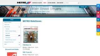 
                            5. METRO RideStores