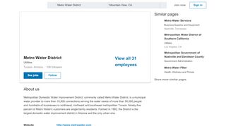 
                            9. Metro Water District | LinkedIn