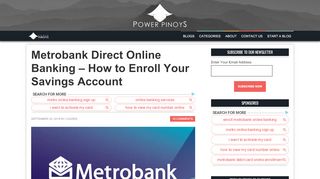 
                            12. Metrobank Direct Online Banking - How to Enroll (Step-By-Step)