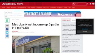 
                            13. Metrobank net income up 5 pct in H1 to P9.5B | ABS-CBN News