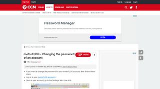 
                            4. metroFLOG - Changing the password of an account - Ccm.net