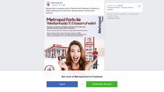 
                            6. MetropolCard - Metropol farkı ile yakıtlarınızda %5... | Facebook