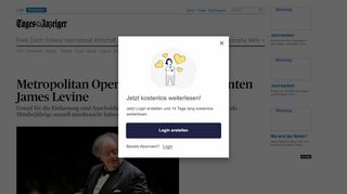 
                            11. Metropolitan Opera entlässt Stardirigenten James Levine - News ...