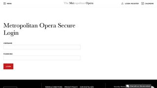 
                            2. Metropolitan Opera Secure Login