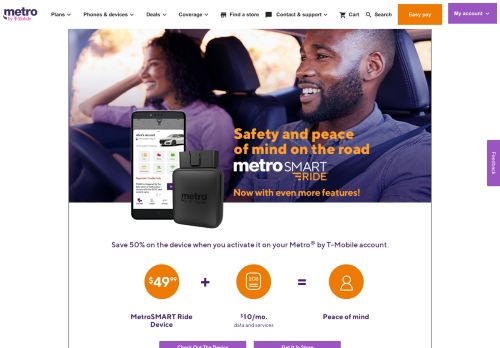 
                            13. MetroSMART Ride™ - GPS Tracker for Car, WiFi Hotspot ... - Metro PCS