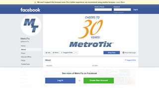 
                            7. MetroTix - About | Facebook