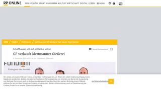 
                            9. Mettmanner GF Gießerei hat neuen Eigentümer - RP Online