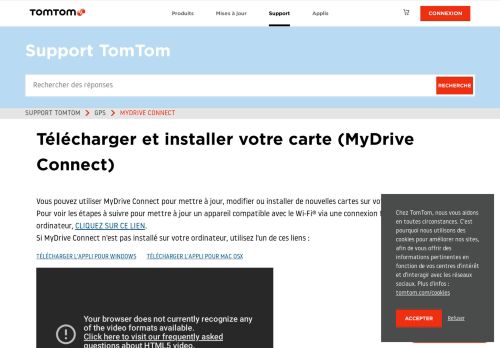 
                            5. Mettre à jour le logiciel de votre GPS (MyDrive Connect)