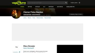 
                            7. Meu Desejo - Clamor Pelas Nações - VAGALUME