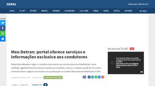 
                            4. Meu Detran: portal oferece serviços e informações exclusiva aos ...