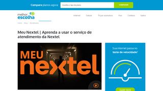 
                            12. Meu Nextel | Aprenda a usar o serviço de atendimento da Nextel