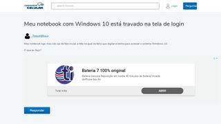 
                            7. Meu notebook com Windows 10 está travado na tela de login ...