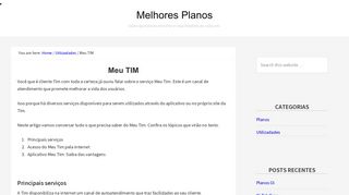 
                            7. Meu TIM | fatura, 2 via, conta, cadastro, login, planos, acesso - Planos Oi