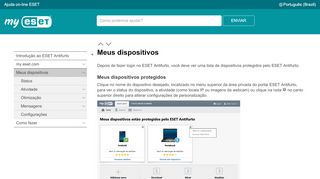 
                            6. Meus dispositivos | ESET Antifurto | Ajuda on-line ESET