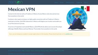 
                            9. Mexican VPN - get an IP address in Mexico - ZenVPN