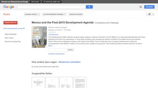 
                            11. Mexico and the Post-2015 Development Agenda: Contributions and ...