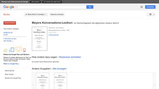 
                            9. Meyers Konversations-Lexikon: ein Nachschlagewerk des allgemeinen ...