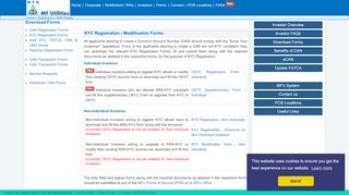 
                            3. MF Utilities India - KYC Registration Forms