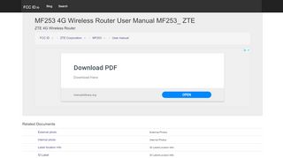 
                            5. MF253 4G Wireless Router User Manual MF253_ ZTE Corporation