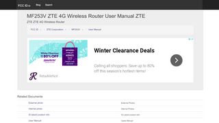 
                            6. MF253V ZTE 4G Wireless Router User Manual ZTE Corporation