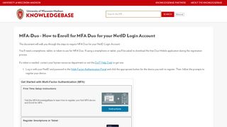 
                            12. MFA-Duo - How to Enroll for MFA Duo for your NetID Login Account