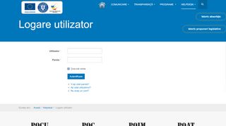 
                            3. MFE 2014-2020 - Logare utilizator - Fonduri UE